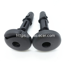Car seat adjustable backseat headrest guide with button plastic headrest guide for truck seat with Dia. 128mm
