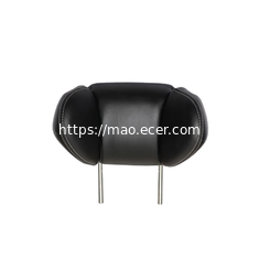Car Adjustable  headrest pillow with  black Napa leather cover adjust the head restraint adjustment