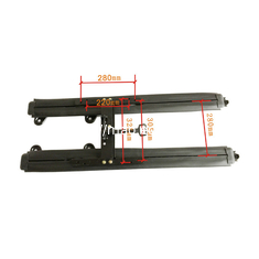MPV Floor Rail double lock seat rail for caravan seating slider with the length of 100cm embeded on the floor