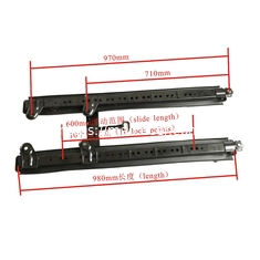 HS-FS1 van seat double lock seating rails with the length of 100cm