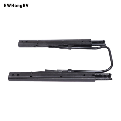 Hwhongrv Truck Seat Slider RV Car Van Seating Rails Steel with Length of 385mm Black Standard Single Color General Seat HS-L385