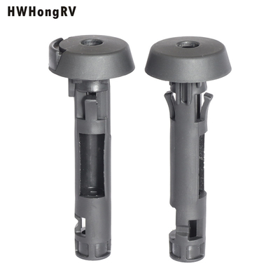 Car seat adjustable backseat headrest guide with button plastic headrest guide for truck seat with Dia. 10mm