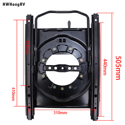 RV Car Seat Rotating forward and backward mechanism seat swivel 360 degree auto seat rotary swivel plate base with slide rail