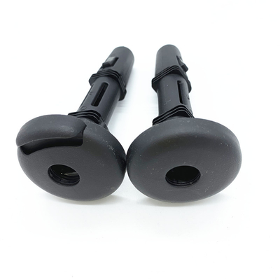 Car seat adjustable backseat headrest guide with button plastic headrest guide for truck seat with Dia. 128mm