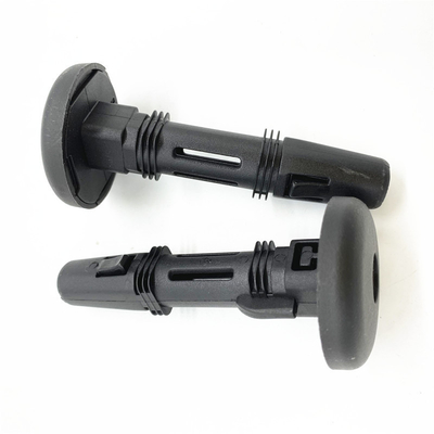 Car seat adjustable backseat headrest guide with button plastic headrest guide for truck seat with Dia. 128mm