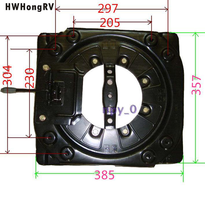 Car Seat Swivel for Bus and Motorhomes RV Modification Parts Campervan Seat Adaptors for Motor Home Steel Rotating Universal