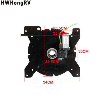 RV power auto seat swivel adapter and car seat swivel mechanism motor home rotating passenger seat base