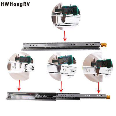 Motorhome Touch Open Ball Bearing Drawer Slider Campervan Cabinet Hardware Full Extension Slider Travel Trailer HC-5303T CN;SHA