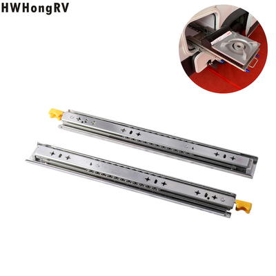 Motorhome Touch Open Ball Bearing Drawer Slider Campervan Cabinet Hardware Full Extension Slider Travel Trailer HC-5303T CN;SHA