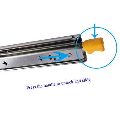 Motorhome Touch Open Ball Bearing Drawer Slider Campervan Cabinet Hardware Full Extension Slider Travel Trailer HC-5303T CN;SHA