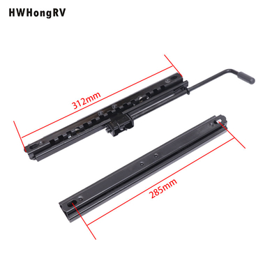 Car Seat Slider Kit to Add Sliding Functionality to Seat Mount Auto Seat Slider Brackets Black Steel Function General Seat 315mm