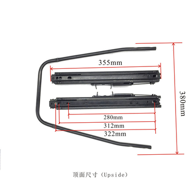 HWHongRV  Universal Auto Replace parts Iron stainless high strength seat Dual Rails slider