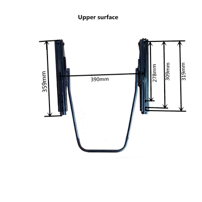 HWHongRV  Universal Auto Replace parts Iron stainless high strength seat Dual Rails slider