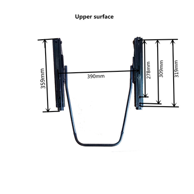 HWHongRV  Universal Auto Replace parts Iron stainless high strength seat Dual Rails slider