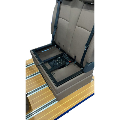 caravan Luxury rotary folding flat seat RV accessories Campervan car double seat with double armrest and bed function