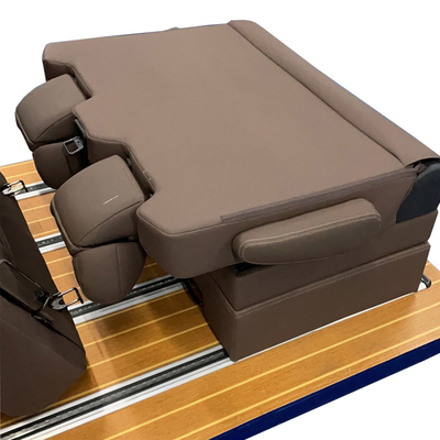 caravan Luxury rotary folding flat seat RV accessories Campervan car double seat with double armrest and bed function