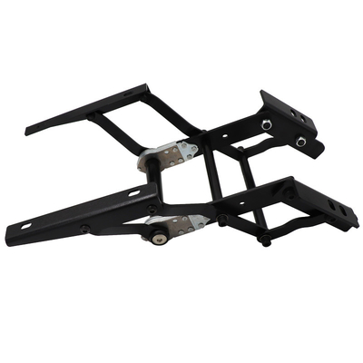 manual Adjustable leg rest support in a car seat