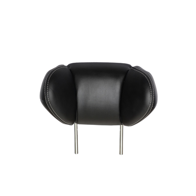 Car Adjustable  headrest pillow with  black Napa leather cover adjust the head restraint adjustment