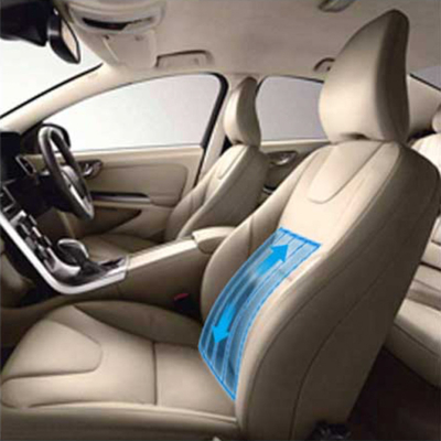 Car seat modification parts recessed pneumatic car seat lumbar Cushion for backrest car seat air waist lumbar