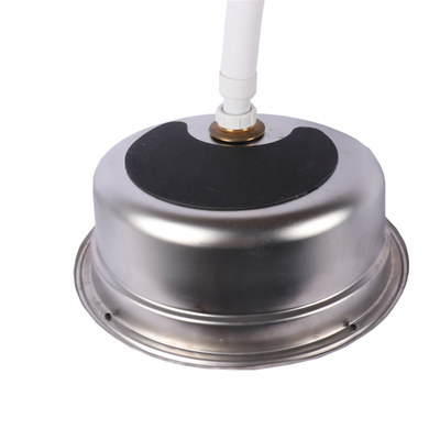 HWHongRV round camper rvs kitchen kit Stainless Steel Sink campervan tempered glass lid sink, with foldable rotating faucet