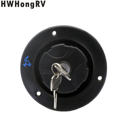 Campervan Parts black Fresh Water Drain Water Tank Locking Hatch Filler Caravan Water Fill Inlet