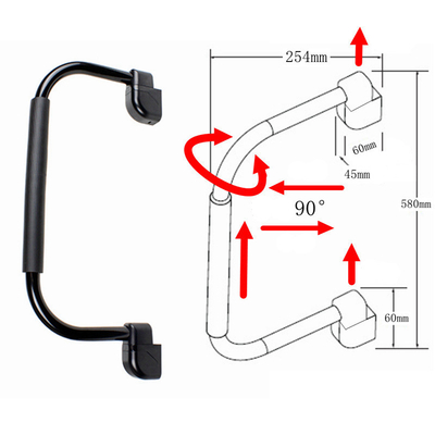 HWHongRV outdoor composite hand rail yacht hand rail van handle grip van handle bar rv accessories caravan