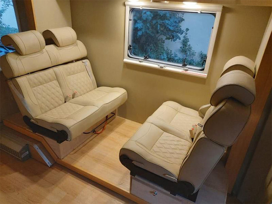 HWHongRV Camper Van Bench Sofa Bed Seat For Luxury Mpv motorhome roll and rock bed seating