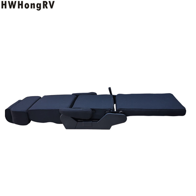 campervan 3 fold single caravan seating bed with 3 folds for the RV van seating sofa bed with the fashion Germany cloth cover