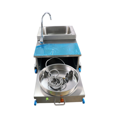 Hwhongrv Mini One Burner Pull Type Gas Stove Boat Caravan RV Stainless Steel Universal Rv Boat Folding Sink Integrated Tap