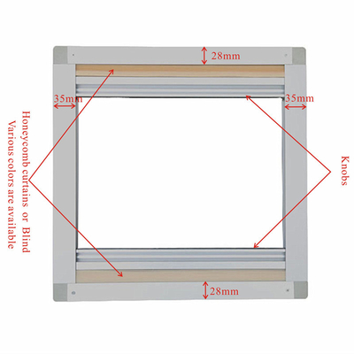 MPV manual Customized sunblind and curtain with Window screening