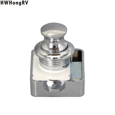 HWhongRV ZInc Alloy Keyless Push Button RV Large Cabinet Push Lock For Caravan Boat
