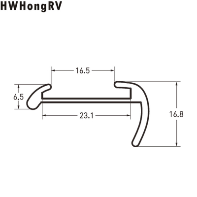 RV fittings campervan sealing strip Aluminum campervan trailer off road teardrop campervan