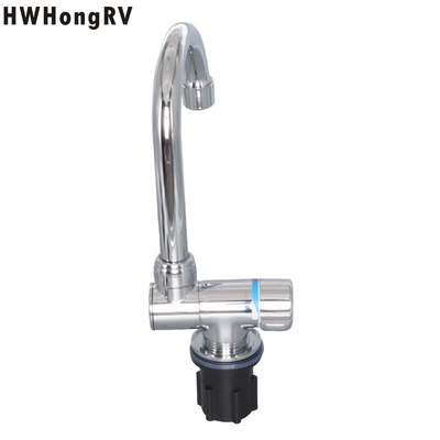 HWHongRV campervan  Foldable RV Faucet Rotating  RV Kitchen Faucet Hot and Cold Water Mixer Tap for Travel Trailer
