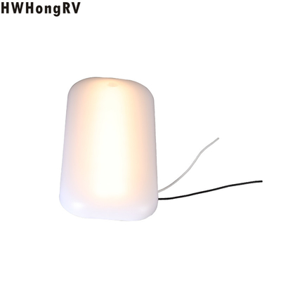 HWHongRV 12V warm White Ultra-Thin Dome LED Light Interior Lamp Caravan Campervan RV ceiling down Light with switch