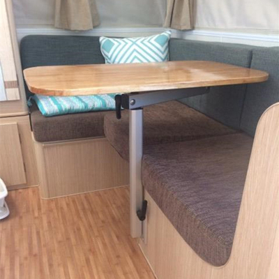 HWHongRV Height Adjustable Campervan Table Leg with swivel of table mount for the RV &amp; Marine is made of Aluminum Alloy