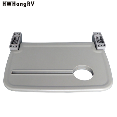 HWHongRV RV Auto foldable food tray bus seats back fold table Plastic foldable van seat tray table with drink holder