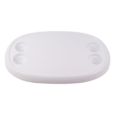 Camper Parts Table Support Adjustable RV Table Leg Easy to Disassemble Motor Home 5 Levels Oval Surface Mount White and Silver