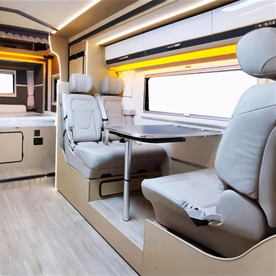 Campervan wall table leg with slider and motor homes Double-layer extended swing table legs with double table head