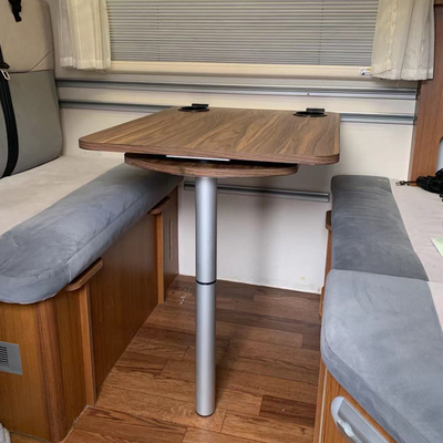 Campervan wall table leg with slider and motor homes Double-layer extended swing table legs with double table head
