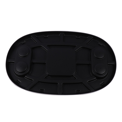 Marine and Campervan Removable Stowable Table System set with 4 cupholders is made of ABS and Aluminum