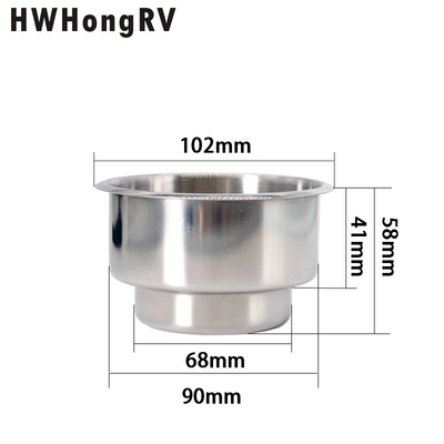Campervan Furniture  stainless steel sofa cup holder drink holder  is for  the caravan cupholder on trailer campervan boat yacht