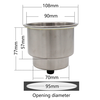 Marine Hardware Boat Accessories Stainless Steel Drink Cup Holder is also compatible for the campervan RV van