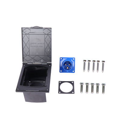 RV Camper 220V-240V 16A External Flush Hook Up Waterproof Plug Socket