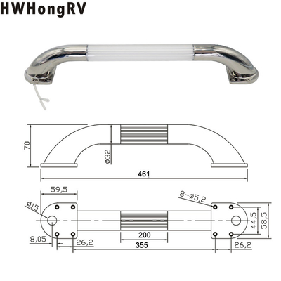 Security Access Handle of stainless steel 304 are used for RV motorhomes and yachts