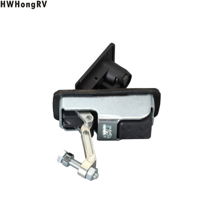Caravan Push Lock with Latch Knob Motorhome  Boat campervan Black lock with key