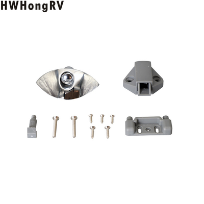 HWHongRV Zinc Alloy Boat Motorhome Caravan Trailer Rv Push Button Locks Handle Press Cabinet Door Lock