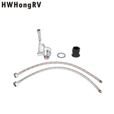 4 way rotatable finishRv Faucets Yacht Small Space Kitchen Tap Faucet with electroplating finish
