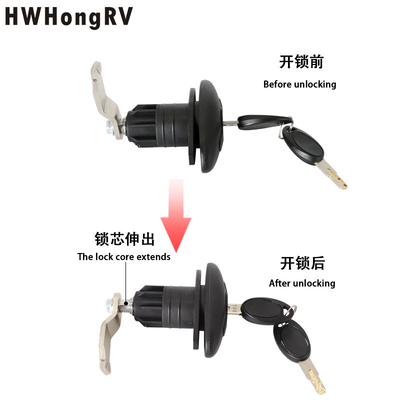 HWHongRV  campervan cabin door lock RV caravan camper lock hatch door latch with key