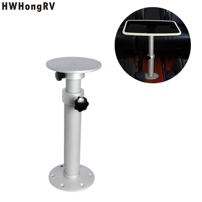 HWHongRV Frost Grinding Aluminum Telescopic Height Adjustable Caravan Dining Table Leg with Swivel 360 Degree for Motorhome Rv