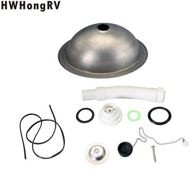 HWhongRV Campervan Public Mobile Toilet Stainless Steel oval Hand Wash campervan Basin Kitchen Sink